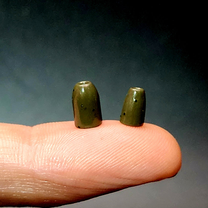 Ditch Bullets™ Micro Tungsten Creek Flipping Weights | Bullet Worm Sinkers Built for Tight Water