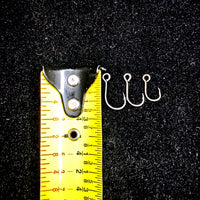 Large Eye Inline Single Hooks (Treble Replacement Hooks 10 pack)