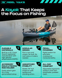 Raptor 9.5ft Fin Drive Modular Fishing Kayak