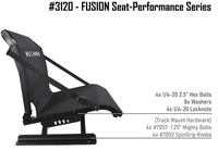 #3120 - FUSION Seat - Flint + Pursuit