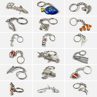 Line Arrow Keychain – Cave Diving Collection - Pewter