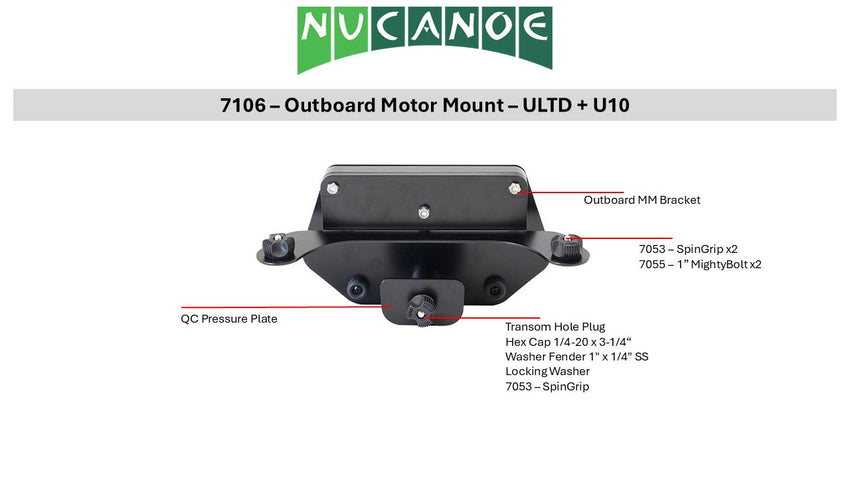 #7106 - Outboard Motor Mount - U10 + ULTD + UMAX