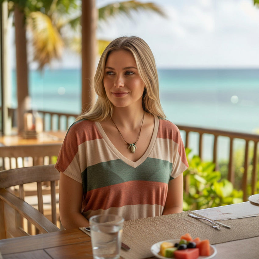 Sea Turtle Necklace – Shoreline Collection - Bronze on Braided Cotton Cord