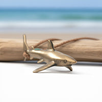 Joe Romeiro’s Blue Shark Necklace – Shoreline Collection – Bronze