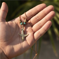 Joe Romeiro’s Blue Shark Necklace – Shoreline Collection – Bronze