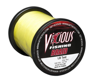 Vicious Standard Yellow Braid - 20 Lb Test