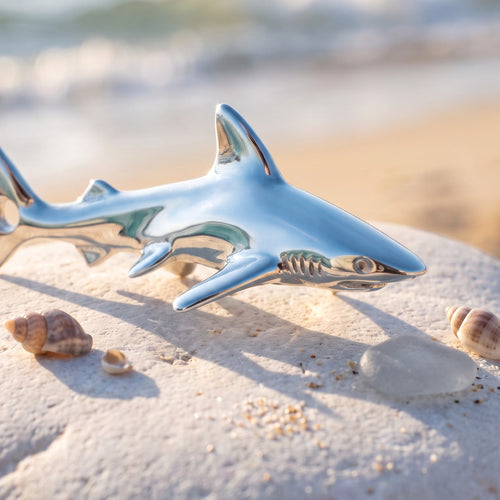 Grey Reef Shark - Sealife Collection - Sterling Silver