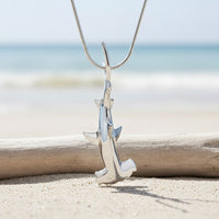 Hammerhead Shark Necklace - Sealife Collection - Silver