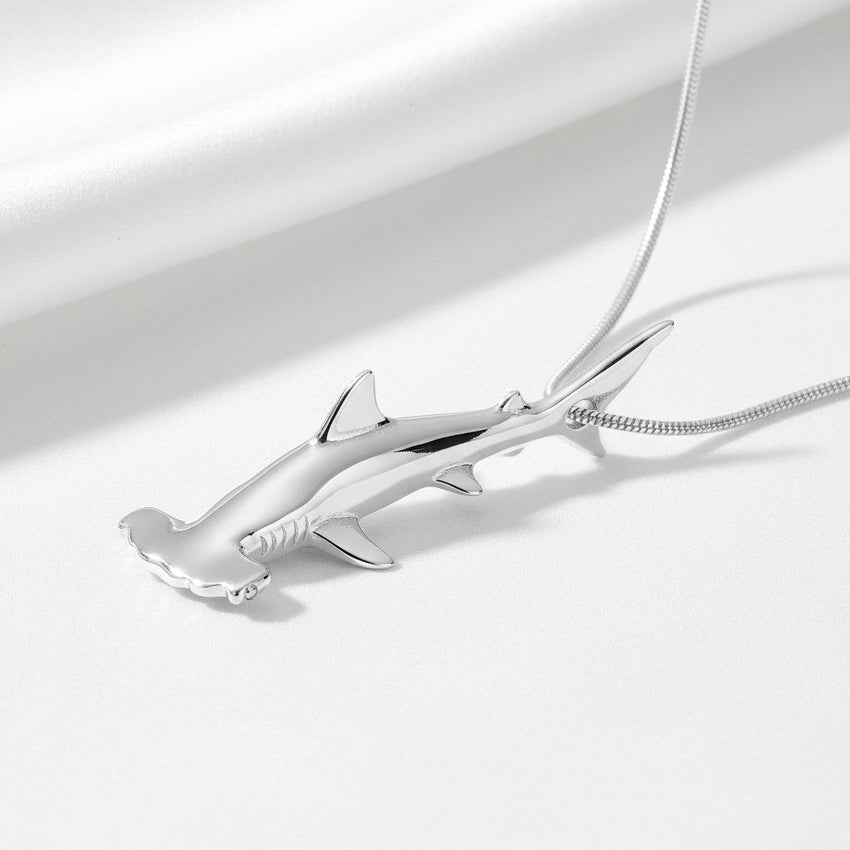 Hammerhead Shark Necklace - Sealife Collection - Silver