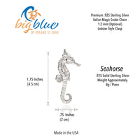 Seahorse Necklace - Sealife Collection - Sterling Silver