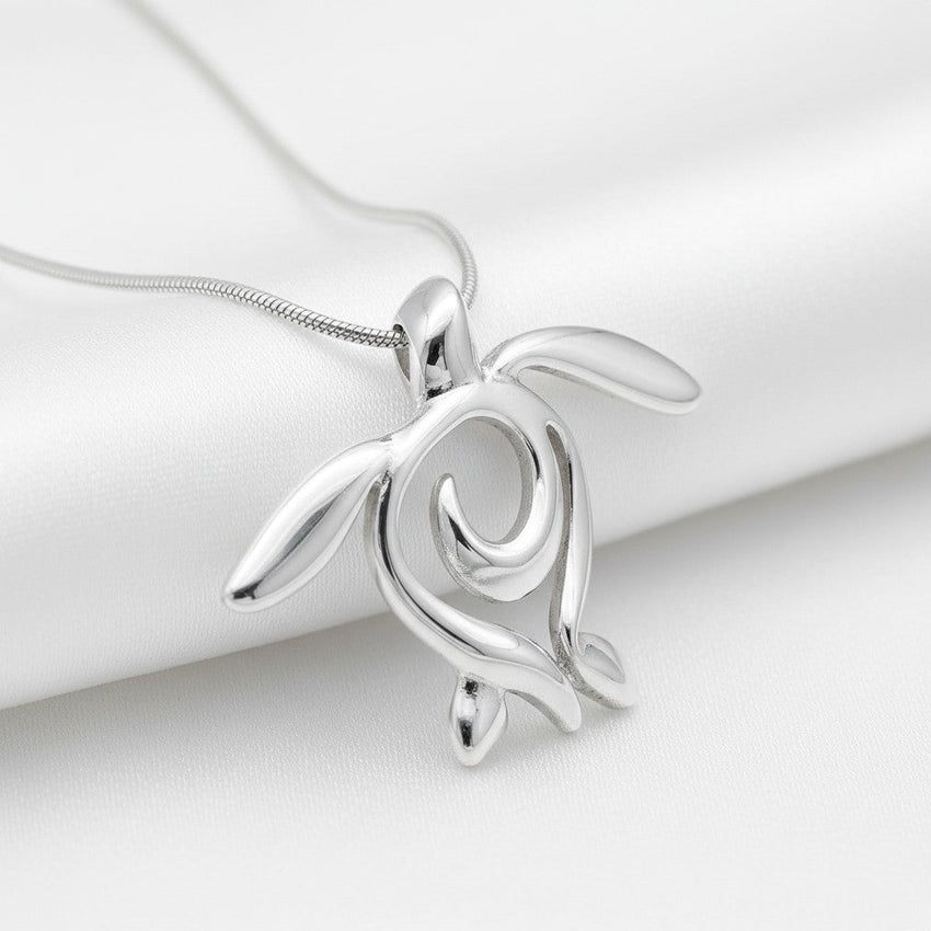 Sea Turtle Necklace – Ocean Traveler "Honu" Collection - Sterling Silver
