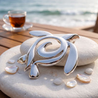 Sea Turtle Necklace – Ocean Traveler "Honu" Collection - Sterling Silver