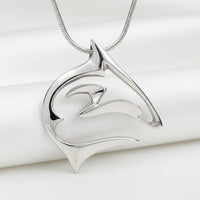 Reef Shark Necklace - "Frenzy" Sterling Silver