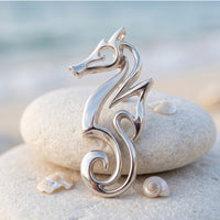 Seahorse Necklace - "Polo" - Sterling Silver
