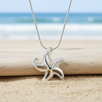 Starfish Necklace – "Starry" – Sterling Silver