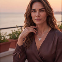 Starfish Necklace – "Starry" – Sterling Silver