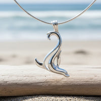 Sea Lion Necklace – "Salty" - Sterling Silver on Snake Chain