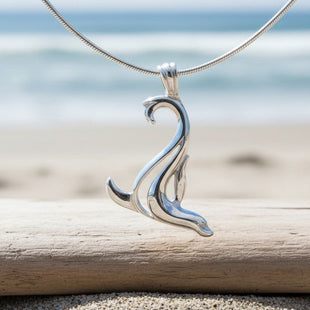 Sea Lion Necklace – "Salty" - Sterling Silver on Snake Chain