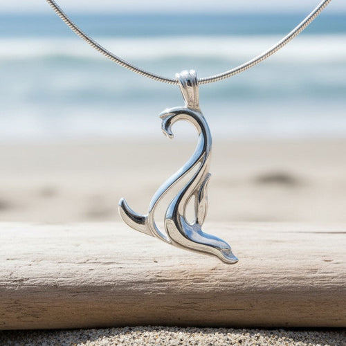 Sea Lion Necklace – "Salty" - Sterling Silver on Snake Chain