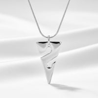 Line Arrow Necklace – Cave Diving Collection - Sterling Silver on Snake Chain