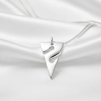 Line Arrow Necklace – Cave Diving Collection - Sterling Silver on Snake Chain
