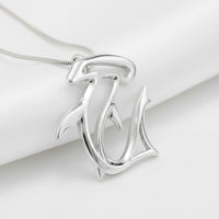 Hammerhead Shark Necklace - "The Hammer" - Sterling Silver