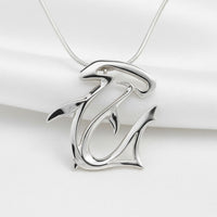 Hammerhead Shark Necklace - "The Hammer" - Sterling Silver