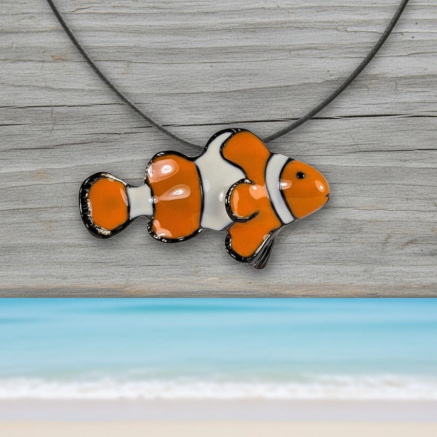Clown Fish Necklace - Sea Life Collection - Pewter