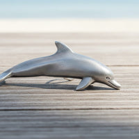 Dolphin Necklace with Beads – Sealife Collection – Pewter