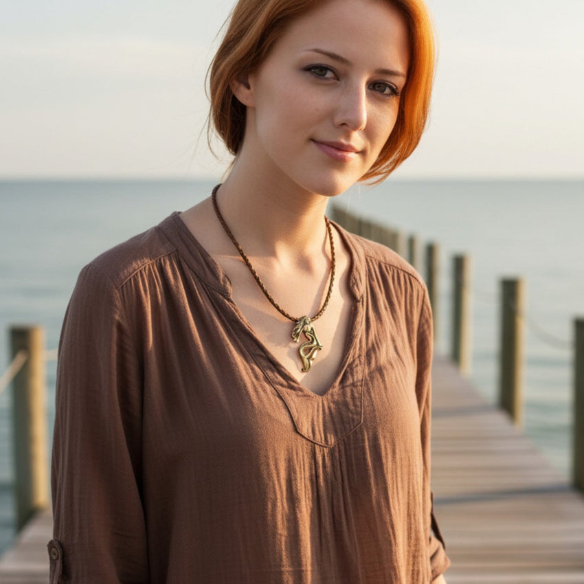 Lorelei Mermaid Necklace – Bronze