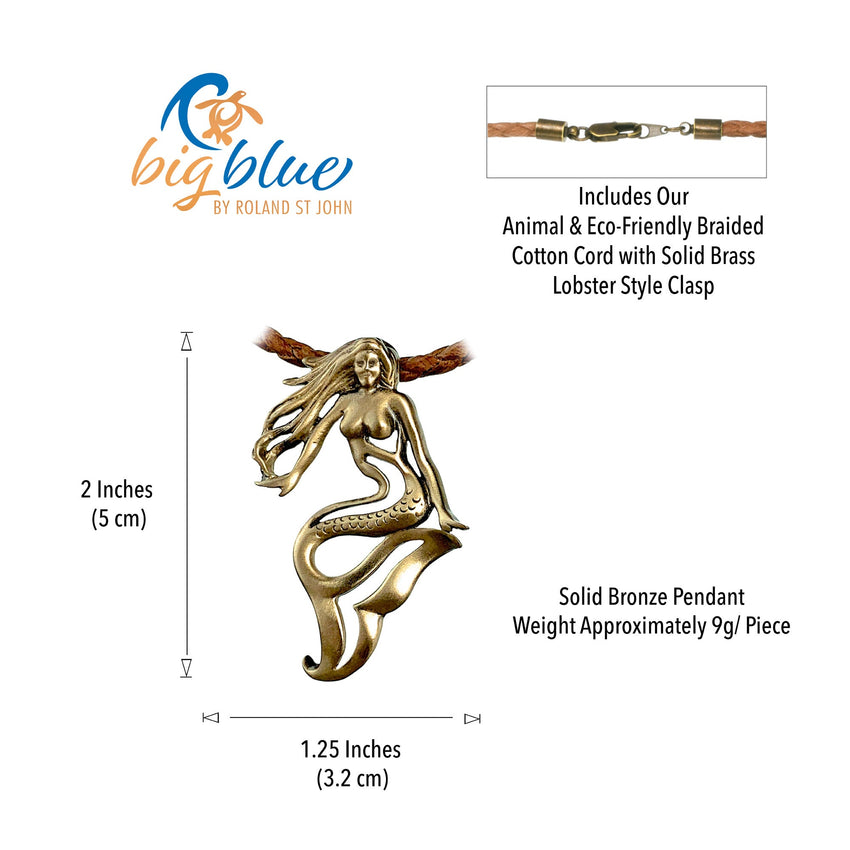 Lorelei Mermaid Necklace – Bronze