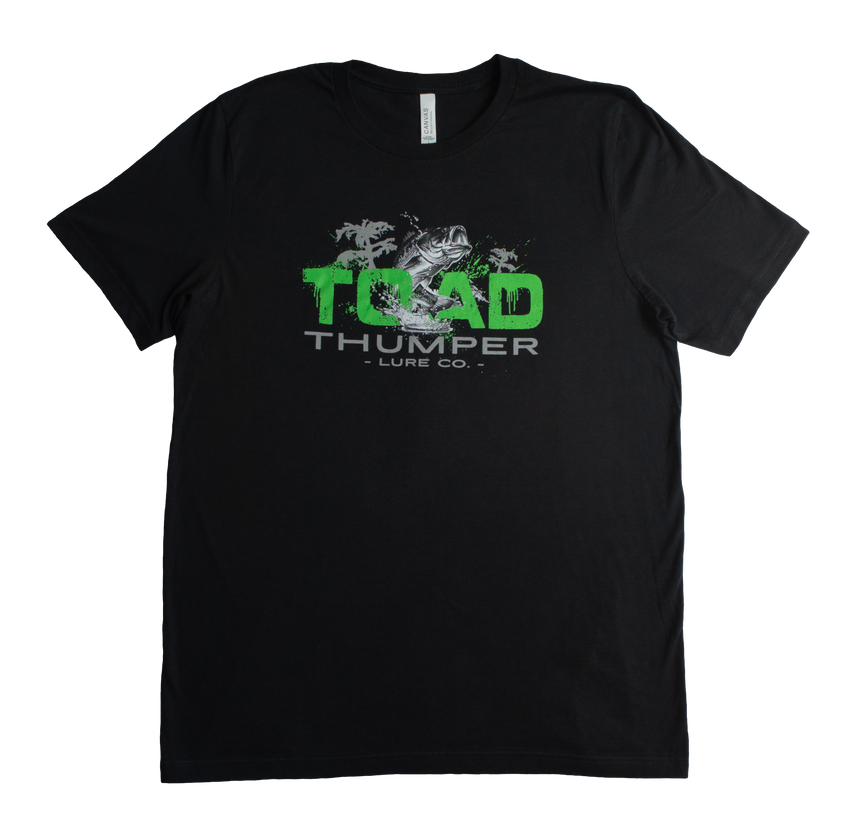 ToadThumper Short Sleeve T-shirt - Black w/ Neon Green logo