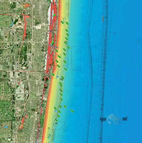 Boynton Inlet Fishing Spots - Coastal GPS Maps Numbers