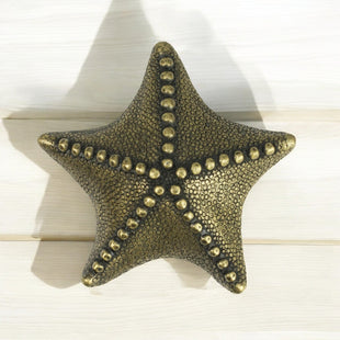 Starfish Drawer Pull/Knob – Home Decor – Pewter with Nickel or Brass Finish