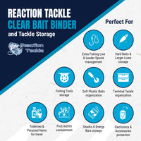 Reaction Tackle Clear Bait Binder and Tackle Storage