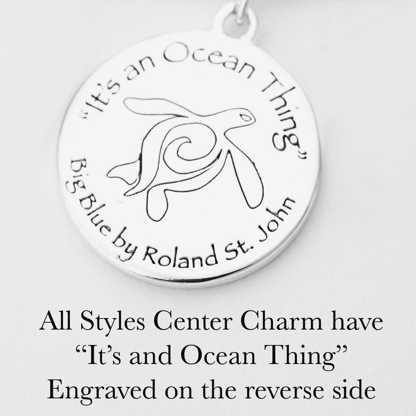 Manatee Adjustable Charm Bracelet — I Love Collection - Sterling Silver