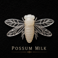 The Jarfly 1.5"x 2" |  1/8 oz | Floating Cicada | 3 Per Pack