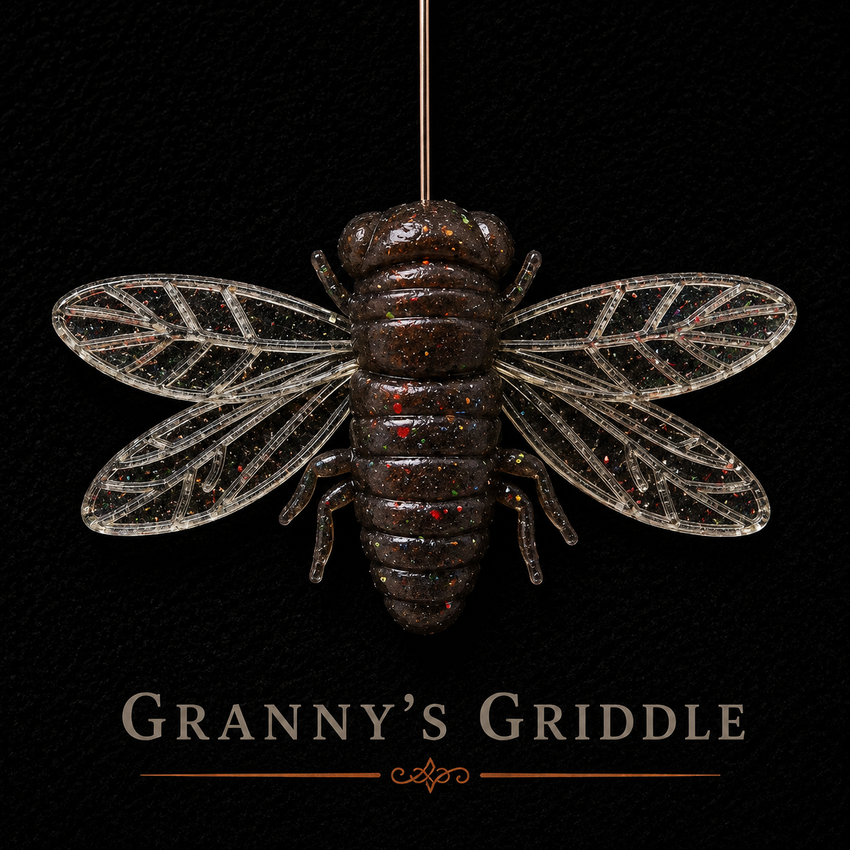 The Jarfly 1.5"x 2" |  1/8 oz | Floating Cicada | 3 Per Pack
