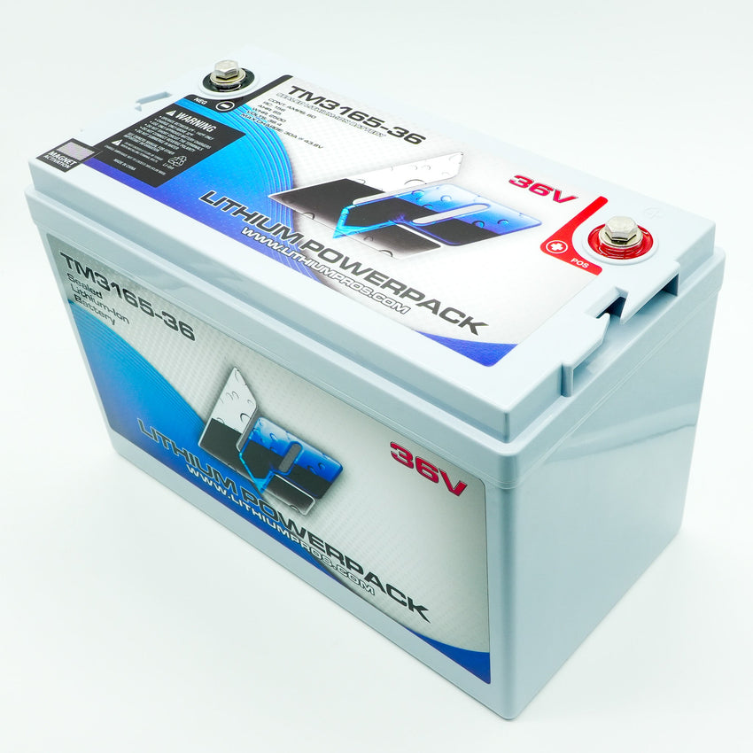 Lithium Pros TM3165-36 36V 65Ah BlueTooth Lithium Ion Trolling Battery