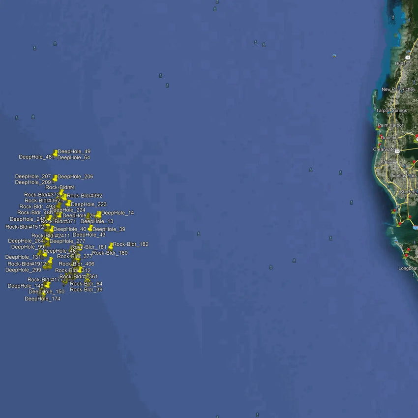 Tampa Bay deep drop fishing spots