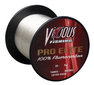 Vicious Pro Elite 100% Japanese Fluorocarbon - 17 LB Test