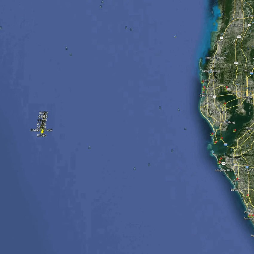 Elbow Fishing Spots - Deep Offshore Numbers