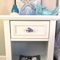 Fish Drawer Pull/Knob- Home Decor - Pewter with Nickel or Brass Finish