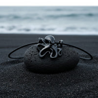 Octopus Pendant Necklace – "Leggs" - Jet Black Finish