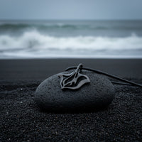 Stingray Pendant Necklace – "Ray" - Jet Black Finish