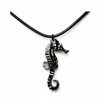 Seahorse Pendant – Sea Life Collection – Jet Black Finish