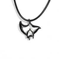 Manta Ray Pendant Necklace – "Big Ray" - Jet Black Finish