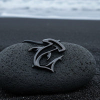 Hammerhead Shark Pendant Necklace – "The Hammer" - Jet Black Finish