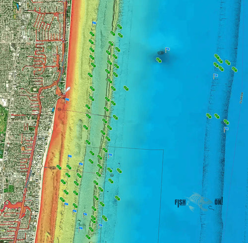 Hillsboro Inlet Fishing Spots Offshore - GPS Maps Numbers