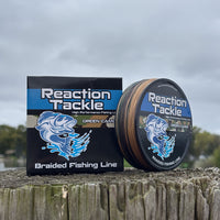 Reaction Tackle Braided Fishing Line - Green Camo
